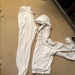 Cotton Citizen  White Hoodie and Sweatpants Set fits medium Photo 3