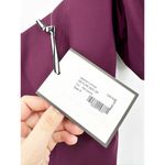 Chiara Boni  Skylar Midi Zip Purple Gown Cold Shoulder Size Small NEW Photo 5