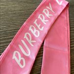 Burberry  Silk Skinny Scarf Bubble Gum Pink NWT Photo 2