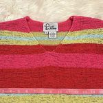 Lilly Pulitzer Vintage silk stretch knit striped sweater M Photo 2