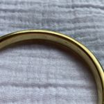 Malachite Brass‎ Bangle Green Vintage Gold Bracelet Photo 15