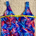 NWOT Neon Palm Leaf Print Swimsuit Swim Skirt Full Coverage 18W NEW Photo 10