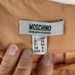 Moschino  Cheap & Chic Size 6 Dress Square Neck Ruched Sleeveless Orange Women’s Photo 1
