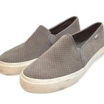 Keds 🔃 Gray Double Decker Perforated Suede Slip On Sneaker Loafers Photo 0