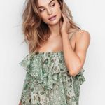 Victoria's Secret NWT  Blue Floral Sheer Ruffle Tank Top (XS) Photo 2