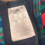 Adidas Blue and Pink Sports Bra with Geometric Design Photo 2