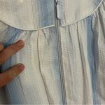 secret treasures  Vintage Blue Striped embroidered  Chemise Nightgown house dress Photo 1