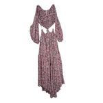 MISA Los Angeles  Floral Print Cold Shoulder Cutout Maxi Dress XS‼️SAMPLE DRESS‼️ Photo 3