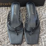 Shoe Dazzle Black Strappy Heels Size 6.5 Photo 1