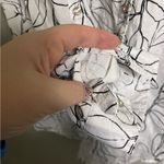 Cynthia Rowley  Shirt Womens Size Large White Leaf 100% Linen Blouse Button Front Photo 2