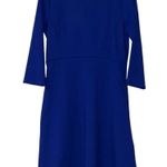 maison Jules womens large dress bright sapphire half sleeve knee length new Blue Photo 10