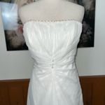 Beautiful Vintage 90s Destiny Chiffon Wedding Gown! White Size 16 Photo 3