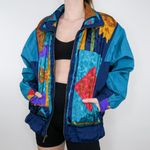 Vintage 80s Winterset Western Aztec Colorblock Windbreaker Jacket Size L Photo 2