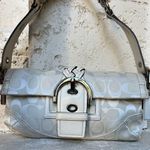 Coach  White Cream Braided Soho Buckle Shoulder Bag Photo 0