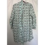 Lands' End Flannel Sleepshirt Women's 14-16 Penguin Print Tie Button Up Photo 6