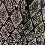 Ny Collection Vintage  Brocade Gold Threading Blazer Size XL Photo 1