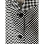 Chico's Womens 2 Large Jacket Perfect Stretch Diamond Gingham 3/4 Sleeve Mandarin Photo 3