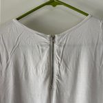 Market & Spruce  Ivory Patterned Short Sleeve Top / M18 Photo 3