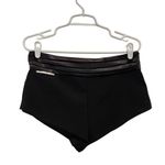 Missguided Black Hight Rise Night Out Party Hot Pant Tuxedo Knicker Shorts Large Photo 1