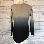 C By Bloomingdale's Dip Dyed Cashmere Asymmetrical Sweater black tan size XS Brown Photo 8