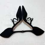 Nine West  Black and Silver Rhinestone Wrapped Pointed Toe Stiletto Pumps‎ 8.5 Photo 9