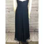 Azazie Formal Navy Lace sleevless dress sexy keyhole on back size small Photo 10