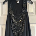 Nanette Lepore Women’s Chain Neck Black Sweater Tank Dress Photo 1