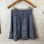 Old Navy  Blue Geometric Print Elastic-Waist Mini Skirt - Size - Medium Photo 1