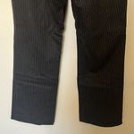 Burberry  London Stripped Wide Wool leg‎ pants black sz 12 Photo 11