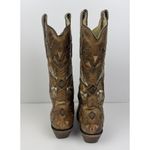 Corral  Vtg Women's Aztec Embroidered Arrows Leather Western Boots Size 5.5 M Photo 3