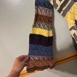 Free People Patchwork Sweater Dress Geometric Colorful Boho Aztec Womens XS Photo 2