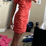 Glamorous Rust Shimmer Bodycon Dress Photo 0