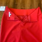 Ellen Tracy  NWT Skirt 12 Vibrant Tomato Paste Red Pencil Back Zip Mini Classic Photo 6