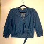 Madewell  light weight denim wrap style top Photo 0