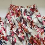 Hot Kiss tropical floral tie wide leg beach boho pants, size large Photo 6