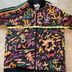 Adidas Originals Black Bomber Jacket with Vibrant Design Photo 4