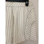 Alexander Wang  Pinstripe White Black Shorts Casual Raw Hem Drawstring EUC 4 Photo 6