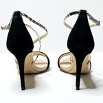 Alexandre Birman Snakeskin Black Suede Braided Strappy Sandals Heel Stilettos 38 Photo 6