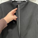 Theory  Womens Blazer Jacket Small Black Full Zip Motto Career Minimal Academic Photo 3