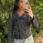 Banana Republic gray zipper blazer jacket Photo 1