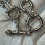 Judith Ripka Sterling Silver Toggle Clasp Citrine Bracelet Photo 2