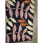 Eshakti  Wayward Fancies Black Autumn Leaves Embroidered Blouse XS/2 Orange Photo 1