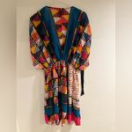 Maeve Anthropology Colorful Geometric Pattern Swimsuit Summer Cover-up 10 Photo 1