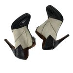 ALAIA Black and Gray Leather/Suede High Heel Spats Pumps AS IS Size 37 Booties Photo 6