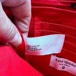 Kate Spade  Beaded Pouch "Going To Target" Red White NWT 8" X 6" Wristlet Photo 7