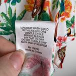 Jane Delancey Tropical Animal Print Button Up Shirt Size XL Multicolor Resort White Photo 7