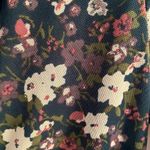 Live to be spoiled NWOT Green floral mini dress with ruching in the front size medium Photo 1