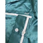 Abercrombie & Fitch  green satin Long sleeve pull on pants PJ set, size XL Photo 4