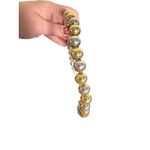 Lelet NY NWT Jasmine Beads Strand Headband in Gold/Silver Silver Photo 7