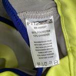 F2R Athletic Sports Grey Yellow Mesh Criss Cross Bra Small Gray Photo 4